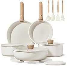 CAROTE 19pcs Pots and Pans Non Stick, Cookware Sets Detachable Handle, Induction Kitchen Pots and Pans,NonStick Cooking Set…