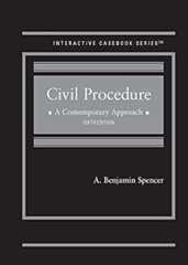 Book cover Civil Procedure, A Contemporary Approach (Interactive Casebook Series)