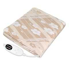 電気毛布 敷き 掛け兼用 【4段階タイマー 55W 節電 140×80cm 5段階温度調整】切り忘れ防止タイマー付き 速暖 省エネ 洗濯可能 電気毛布洗える 電気ブランケット 頭寒足熱 ダニ退治 防寒対策 肩掛け 膝掛け シングル 毛玉なし 暖房…