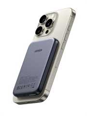 UGREEN Magnetic Wireless モバイルバッテリー Qi 7.5W マグネット式ワイヤレス充電対応 5000mAh コンパクト USB-Cポート入出力 USB-C充電ケーブル付き PSE技術基準適合 お肌に優しいシリコン素材 iPhone17-12シリーズ 7.5W ワイヤレス充電対応 マグネット対応機種に適用