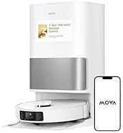 MOVA P10 Pro Ultra Robot Vacuum and Mop 13,000Pa Suction, 140°F Hot Water Auto Mop Washing & Drying, Dual Spinning Extenabl…