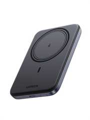 UGREEN Magnetic Wireless モバイルバッテリー Qi 7.5W マグネット式ワイヤレス充電対応 5000mAh コンパクト USB-Cポート入出力 USB-C充電ケーブル付き PSE技術基準適合 お肌に優しいシリコン素材 iPhone17-12シリーズ 7.5W ワイヤレス充電対応 マグネット対応機種に適用