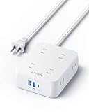 Anker USB Power Strip (11-in-1) (USBタップ 電源タップ AC差込口 USB-C ポート USB-A ポート 延長コード 1.5m) 【PSE技術基準適合/USB Power Delivery対応/コンパクトサイズ】