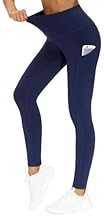 THE GYM PEOPLE Thick High Waist Yoga Pants with Pockets, Tummy Control Workout Running Yoga Leggings for Women