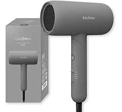 SALONIA サロニア スムースシャイン ドライヤー 大風量 速乾 軽量 ヘアドライヤー グレー【Amazon.co.jp限定】