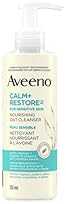 Aveeno Calm + Restore Nourishing Oat Facial Cleanser for Sensitive Skin, Gentle Gel Face Wash with Nourishing Oat & Calming…