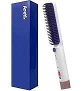 Areti(アレティ) ヘアアイロン ブラシタイプ ストレート エアーアイロン ヒートブラシ エア ストレートアイロン 冷風 送風 冷却 セラミックコーティング i2119IDG 冷マジック R...