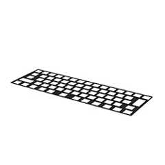 REALFORCE 東プレ アクセサリー キースペーサー R3 キーボード用 日本語配列 2mmセット M0402J