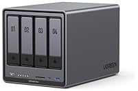 UGREEN NASync DXP4800 Plus 4-Bay Desktop NAS, Intel Pentium Gold 8505 5-Core CPU, 8GB DDR5 RAM, 128G SSD, 1 * 10GbE, 1 * 2.…