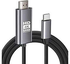 【4K対応】 HDMI Type-C to Hdmi ケーブル HDM I 変換ケー ブル USB Type-C 変換アダプター hdm i ケー ブル 2M スマホ テレビ ミラーリング AV 接続 ケーブル モニター ナイロン|Mac-Boo…