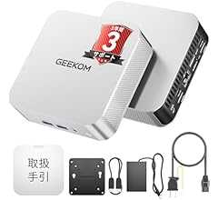 【欧州受賞・2025最高コスパPC】GEEKOM A6 ミニpc、AMD Ryzen 7 6800H搭載 128GB RAM+6TB SSD(拡張可能) 3年保証 高性能 Mini PC 4画面出力 8K@60Hz対応|USB4:外付けGPUが可…