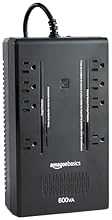 Amazon Basics Standby UPS Battery Backup 600VA 360W Surge Protector Uninterruptible Power Supply, 8 Outlets for Power Outag…