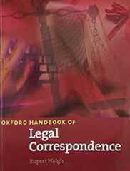 Book cover Oxford Handbook of Legal Correspondence