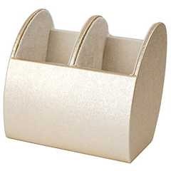 パール メガネスタンド ベージュ 2本入れ