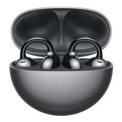 HUAWEI FreeClip ワイヤレスイヤホン Bluetooth オープンイヤー イヤーカフ型 3段階音量調整 耳を塞がないイヤホン 軽量約5.6g(本体) 音漏れ防止 マイク付き 通話ノイズリダクション 36時間再生 左右自動認識 IP54防塵防滴 ワイヤレス/急速充電 マルチポイント接続 ブラック