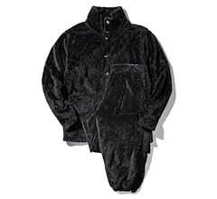 [Nutopia] パジャマ メンズ 【爆暖パジャマ】 前開きタイプ 冬 静電気防止 もこもこ ファーリーフリース 首までたっぷりあたたか～い 男女兼用