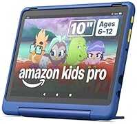 Amazon Fire HD 10 Kids Pro tablet (newest model), ages 6-12, 10.1" brilliant screen, parental controls, slim case, 32 GB, N…