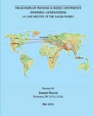 Migration of Indians Across Continents spanning generations: A Case History of the Saluja Family
