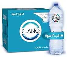 زجاجة مياه من ايلانو، 12 قطعة - 1.50 لتر، قد يختلف تصميم العبوة