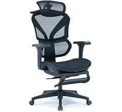 EastForce エイリアンチェア 3万円でフルスペックオフィスチェア 3Dヘッドレスト 4Dアームレスト ランバーサポート高さ調節 座面スライド ハンガー搭載 デスクチェア ブラック