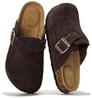 Project Cloud Genuine Leather Footbed Clogs for Women - Memory Foam Arch Support Slippers for Women - Trendy Slip-ons Women…