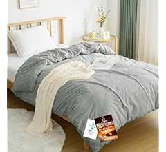 Matdeco 掛け布団カバー シングル 冬 あったか 羽毛布団・毛布カバー 暖かい フランネル 蓄熱保温 厚手 極細マイクロファイバー 毛布にもなる掛け布団カバー 静電気防止抗菌防臭 蓄熱保温 洗える 速乾 スナップボタン8箇所&ダブルファスナ…