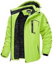 TACVASEN Men's Winter Skiing Jackets Water Resistant Fleece Coats Insulated Thermal Snowboard Jacket Parka Raincoat with Ho…