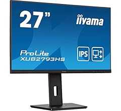 iiyama モニター ディスプレイ ProLite XUB2793HS-B7 27インチ フルHD IPS方式 高さ調整 角度調整 縦回転 HDMI DisplayPort 全ケーブル付 国内サポート 5年メーカー保証