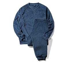 [Nutopia] パジャマ もこもこ メンズ 上下 【薄いのに暖かい】 冬 ゆったりシルエット 静電気防止加工 ルームウェア 軽量 着る毛布 部屋着 防寒 毛布のような肌触り ふわふわ フランネル 男女兼用 チャコール ネイビー