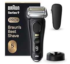 Braun Series 9 PRO Plus Electric Shaver for Men, 5 Pro Shave Elements and Precision Long Hair ProTrimmer, Charging Stand, W…