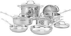 Cuisinart 77-11G Stainless Steel 11-Piece Set Chef's-Classic-Stainless-Cookware-Collection