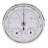 LOOKGOU アナログ 式 壁掛け 温度計 気圧計 湿度計 トリプルメーター