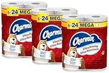 Charmin Ultra Strong Toilet Paper 18 Mega Rolls, 220 Sheets Per Roll