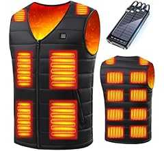 [Forticu] 電熱ベスト 加熱 【16箇所発熱・超速暖】 ヒーターベスト 3段階温度調整 USB給電式 冬用 防寒 軽量 男女兼用 日本製繊維ヒーター 急速発熱 ヒートジャケット 丸洗いOK 通勤通学/作業用