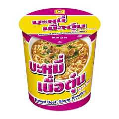 マルちゃん バミー ヌアトゥン (83g×12個 / カップ麺) 即席 インスタントラーメン タイ ラーメン 牛の旨みと五香粉・パクチーの香り アジアンフード 箱買い 東洋水産