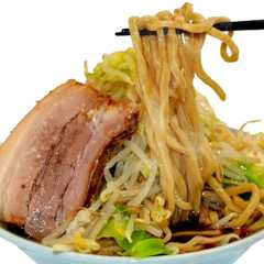 二郎系 超極太 オーション麺 ラーメン セット 【常温】 麺くる (生麺&濃厚スープ, 3食)