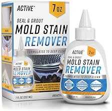 Mold Stain Remover Gel Cleaner - ACTIVE Heavy Duty Stain Cleaner for Front Loader Washing Machine Seal, Bathroom Grout, Sho…