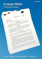 Book cover A Lawyer Writes: A Practical Guide to Legal Analysis