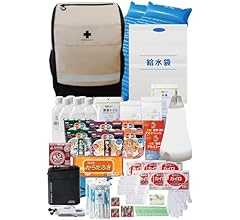 防災グッズ 【 防災士が監修した 】リュック (避難リュック たったこれだけ！) 非常用持ち出し袋/バッグ セット [ 防災のミカタ ] 避難グッズ メタプレミアム 2人用 ベージュ 68点