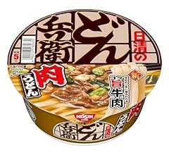 どん兵衛 肉うどん [甘めのつゆに染みわたるコク旨牛肉] 日清食品 カップ麺 86g×12個