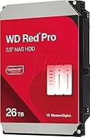 Western Digital 26TB WD Red Pro NAS Internal Hard Drive HDD - 7200 RPM, SATA 6 Gb/s, CMR, 512 MB Cache, 3.5" - WD260KFGX