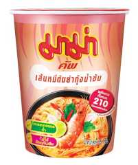 マーマー タイ産 センミ― ヌードル ( トムヤムクン味 12個セット) 極細 タイ カップヌードル カップ麺 クリアスープ [並行輸入品]