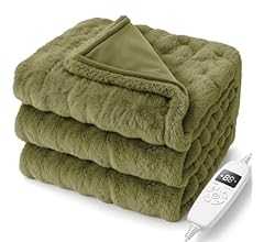 HAGOOGI 電気毛布 敷き 掛け兼用 節電 190×130cm 10段階温度調整 8Hタイマー付き 電気毛布洗える 速暖 恒温加熱 頭寒足熱 ダニ退治 電気敷毛布 電気ブランケット 防寒対策 肩掛け 膝掛け 厚手生地 ふわふわ 両面使え 暖房…