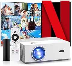 プロジェクター 家庭用 【TVスティック付属でNetflix/Google対応】【令和7年月新登場!30000LM・4K対応・オートフォーカス&自動台形補正】 WiFi6 Bluetooth5.4 300インチ大画面 高輝度スピーカー スマホ/P…