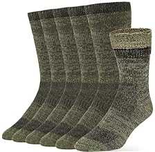 Alvada Merino Wool Hiking Socks Thermal Warm Crew Winter Boot Sock For Men & Women 3 Pairs