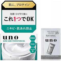 【Amazon.co.jp限定】uno ウーノ アクネケアパーフェクションジェル オールインワンジェル 90g+おまけ 保湿 プロテイン ニキビ 予防 ジェル メンズ スキンケア 化粧水 乳液 乾燥