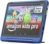 Amazon Fire HD 10 Kids Pro tablet (newest model), ages 6-12, 10.1" brilliant screen, parental controls, slim case, 32 GB, Nebula