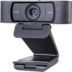 JETAku ウェブカメラ フルHD 1080P WEBカメラ 200万画素 ウェブカム マイク内蔵 ストリーミング オートフォーカス 360°調整可能 プライバシー保護カバー付き 在宅勤務 ビデオ通話/会議 ネット授業 ゲーム実況 Xbox YouTube Skype Zoom Windows XP/7/8/10/Mac OS/Android TV対応