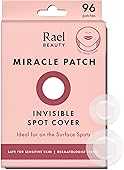 Rael Miracle Invisible Spot Cover - Absorbing Cover, Hyrocolloid Patch, Korean Skin Care, Facial Stickers, 2 Sizes (96 Count)