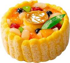 フルーツプリンアラモード